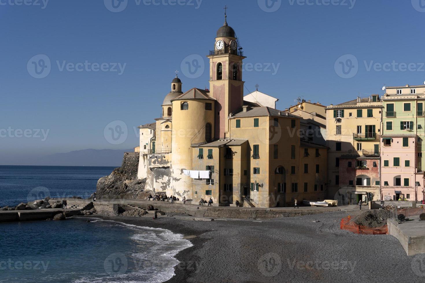 camogli, ligurien, italien malerisches fischerdorf foto