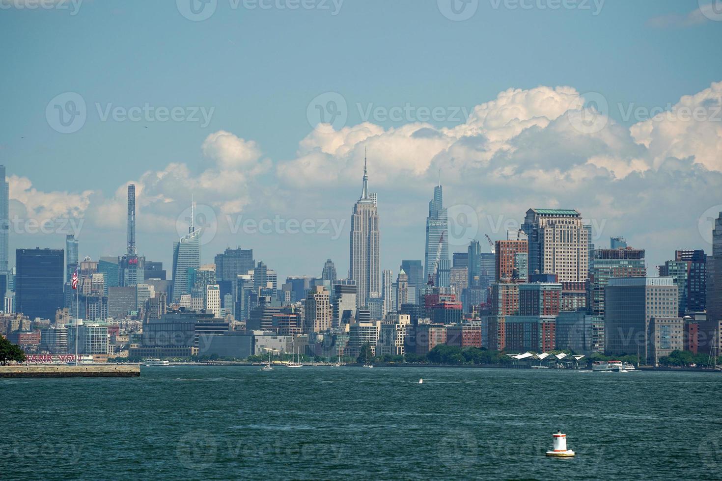 new york ansicht stadtbild von hudson river liberty island foto