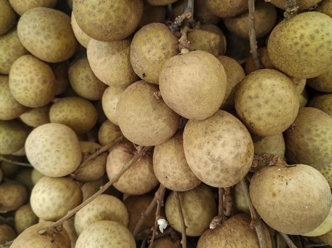 Nahaufnahme von Longanfrucht foto