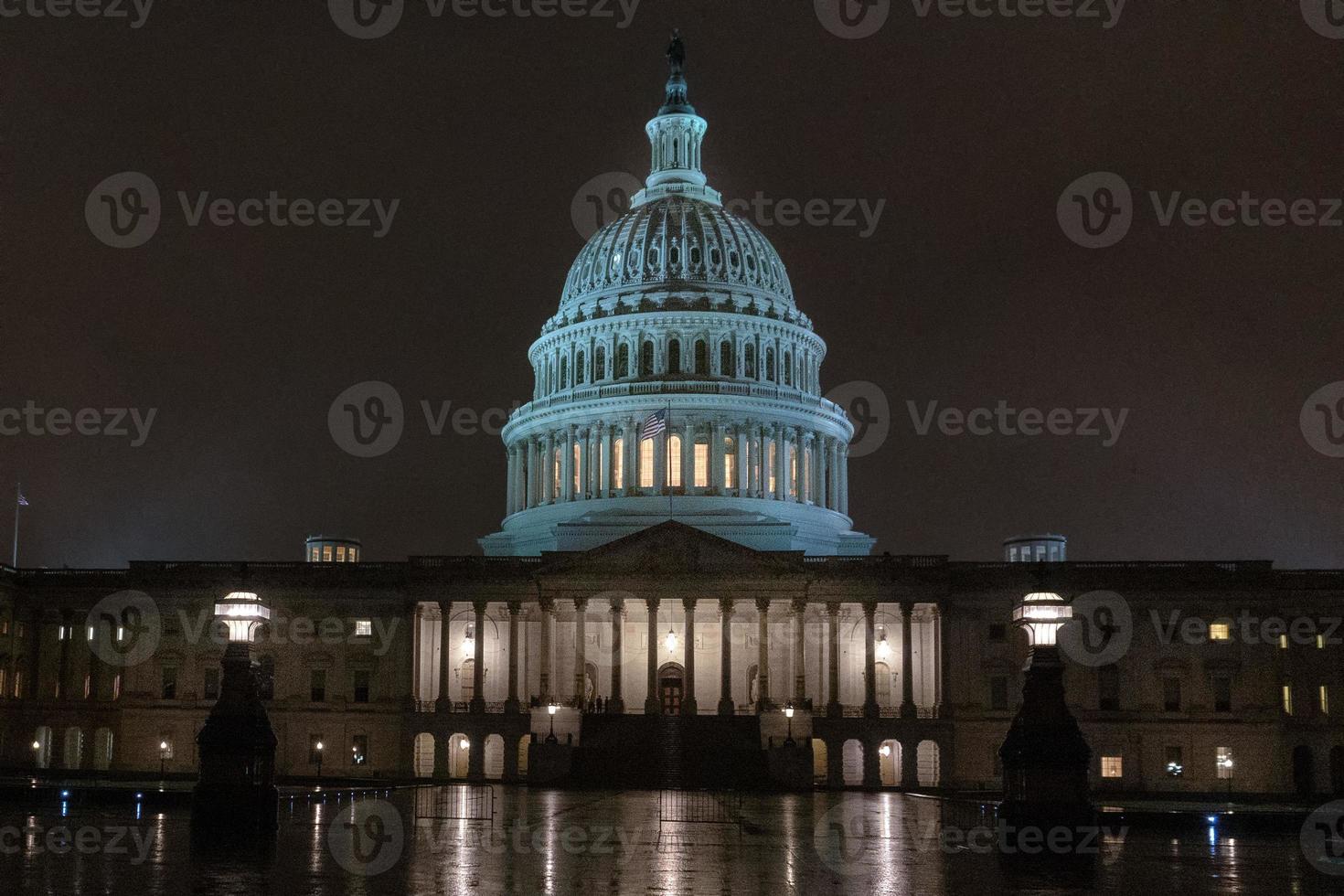 dc capitol nachts in washington usa foto