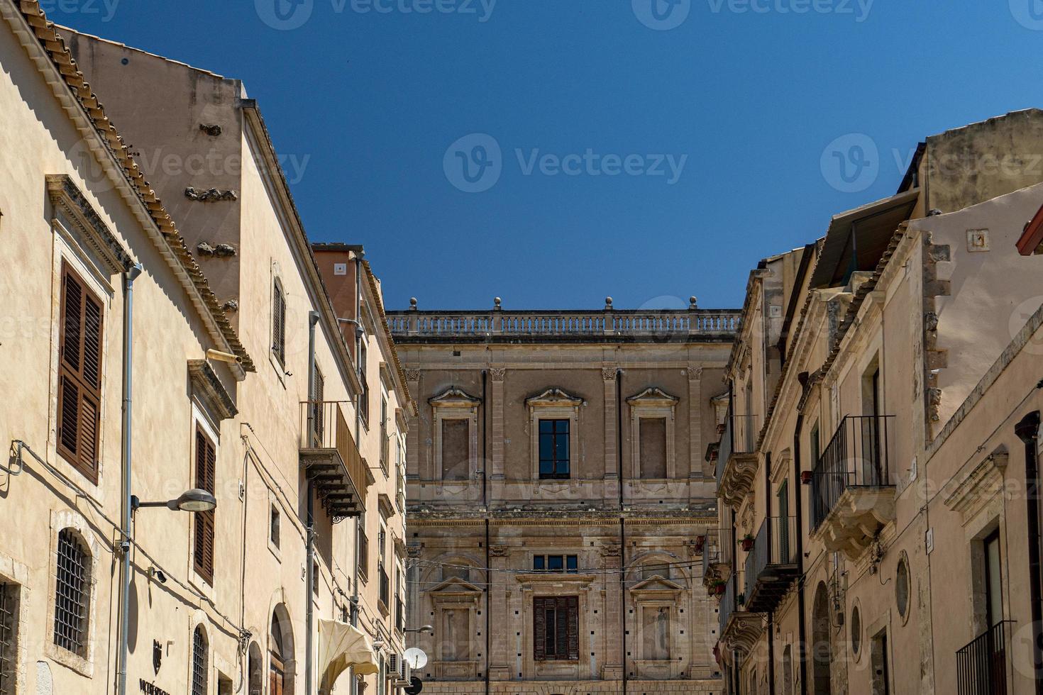 noto sizilien barockstadtpanorama foto