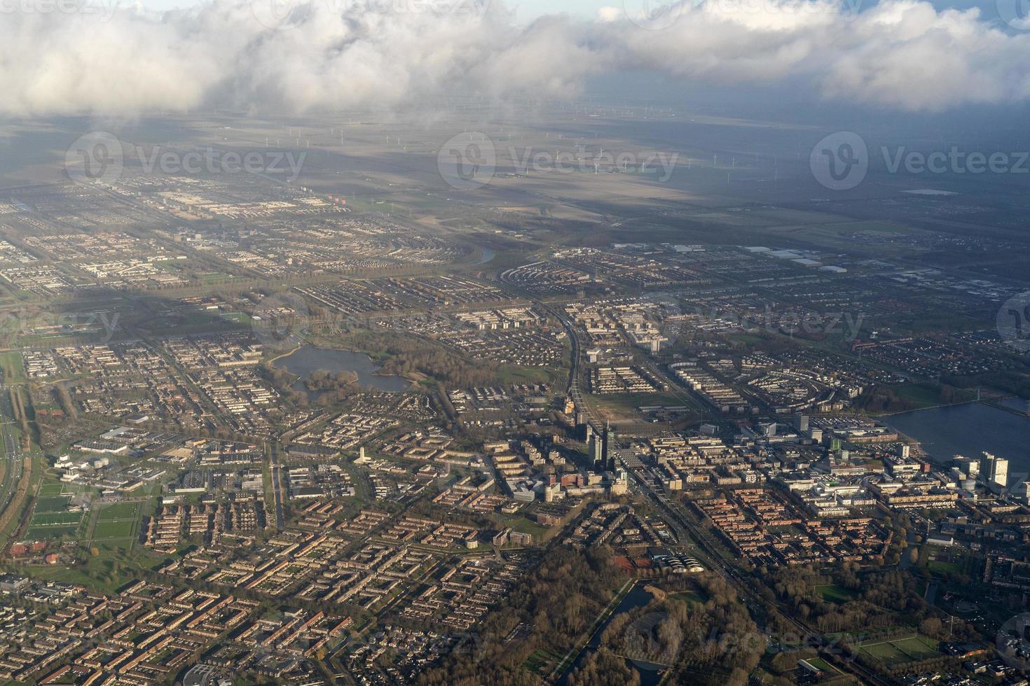 amsterdam hafen kanäle straßen luftbild panorama foto