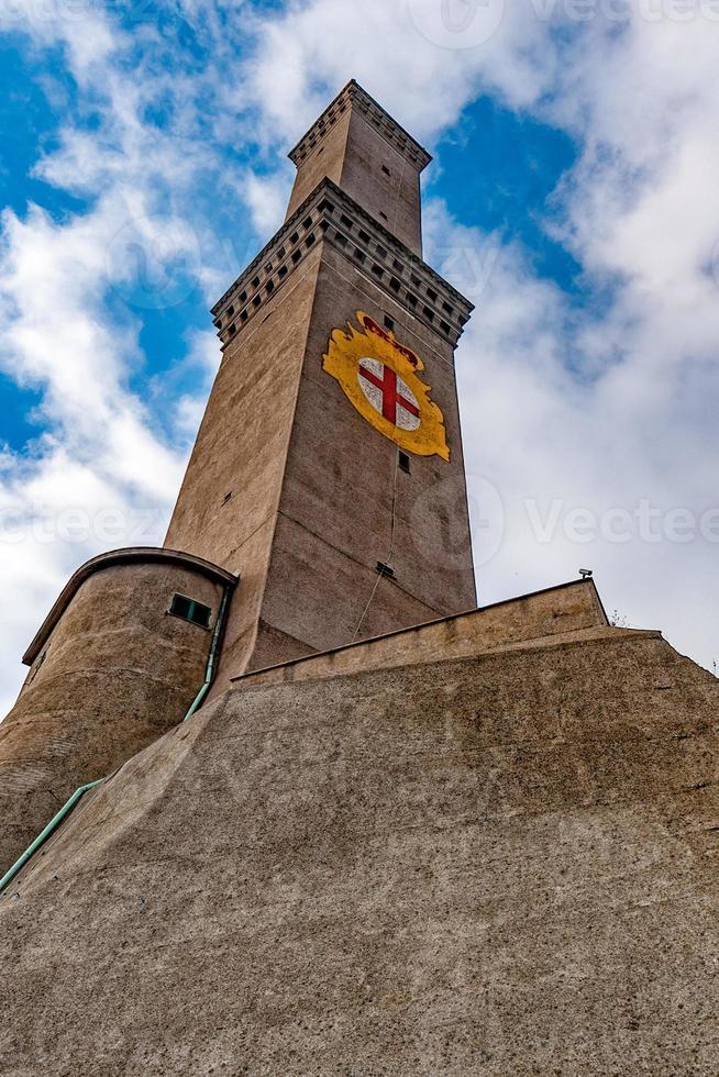 Leuchtturm Lanterna Genua Stadt Italien Symbol foto