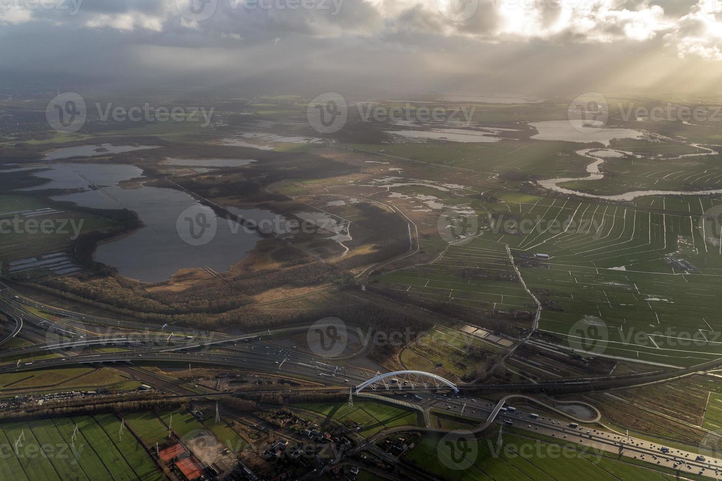 amsterdam hafen kanäle straßen luftbild panorama foto