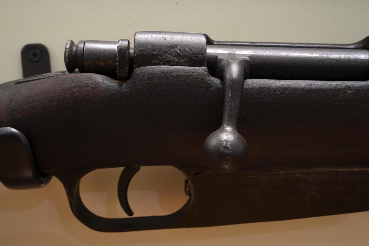 Kriegsmaschinengewehr Nahaufnahme Gewehr foto