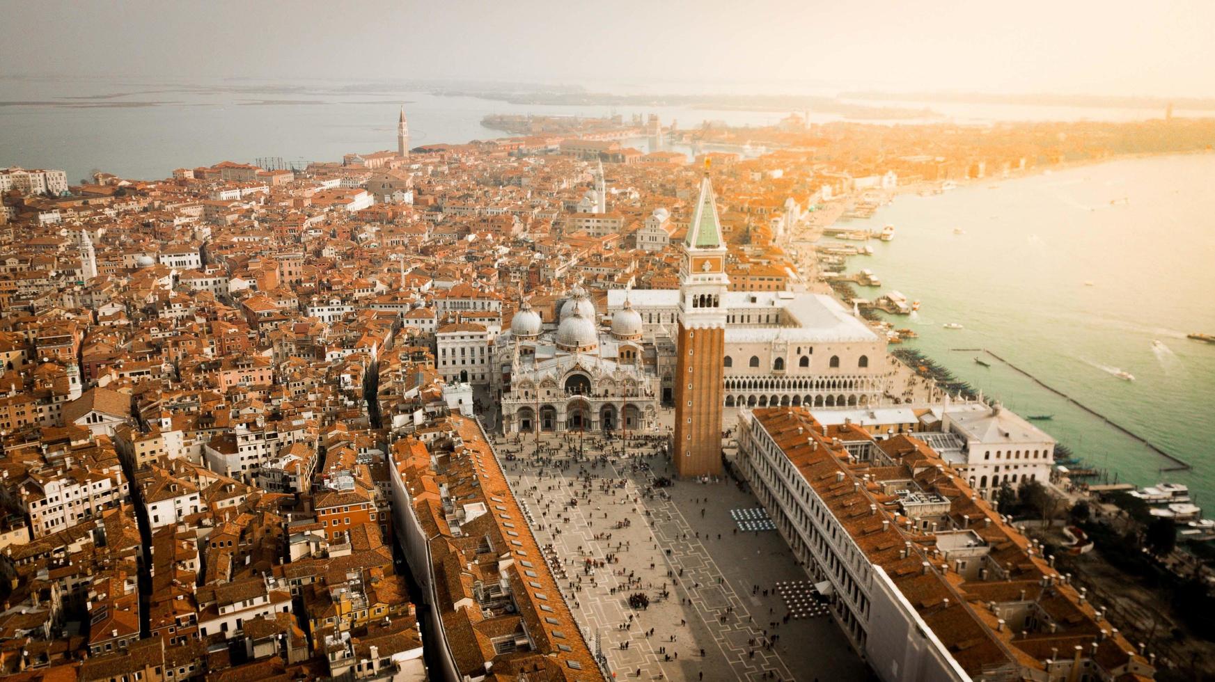 Luftaufnahme von Venedig, Italien foto