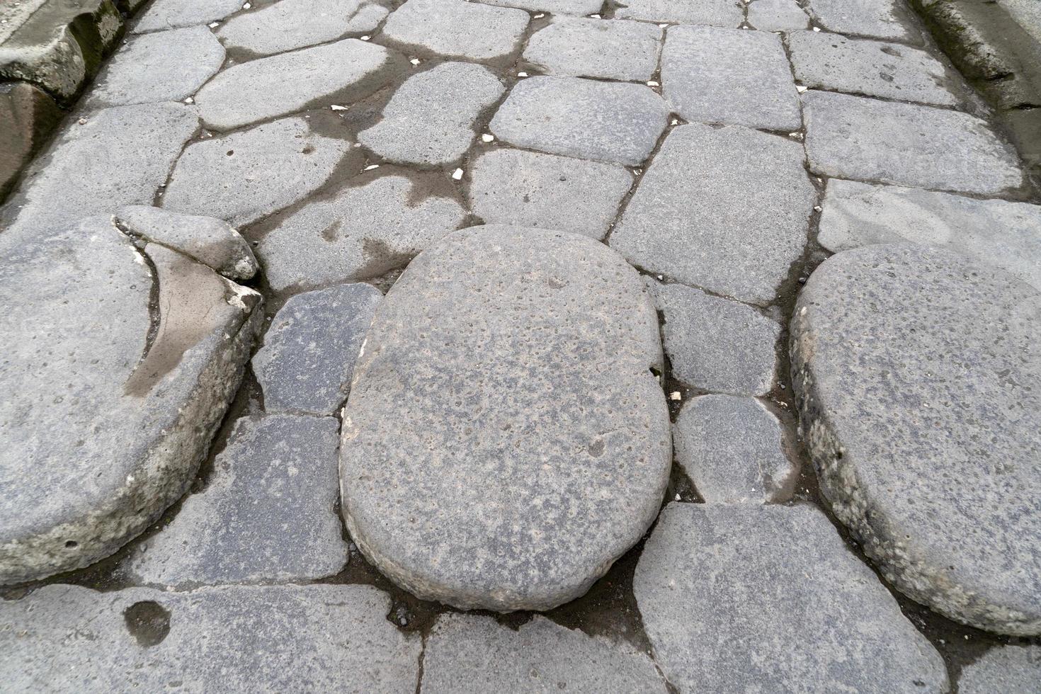 pompei ruinen römischer weg straße fußgängerweg foto