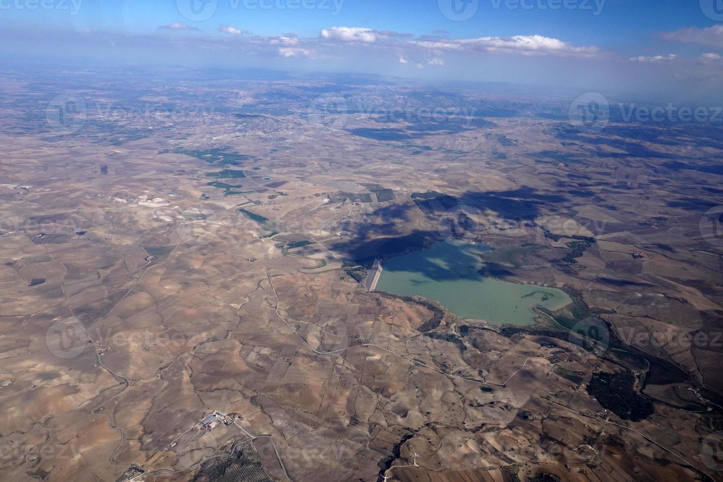 sizilien catania vulkan ätna luftaufnahme foto