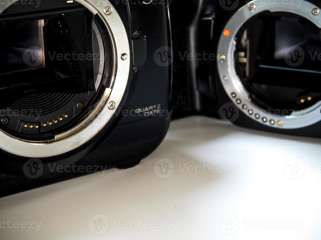 SLR-Kameragehäuse Metall-Bajonett-Objektivfassung ohne Objektiv foto