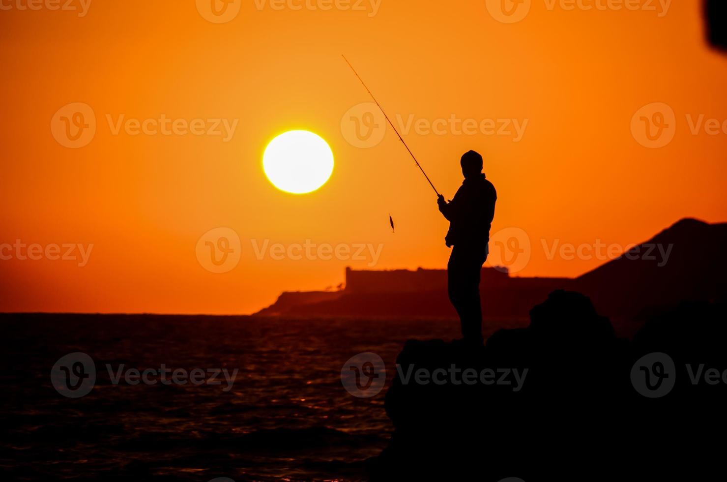 schöne Aussicht auf den Sonnenuntergang foto