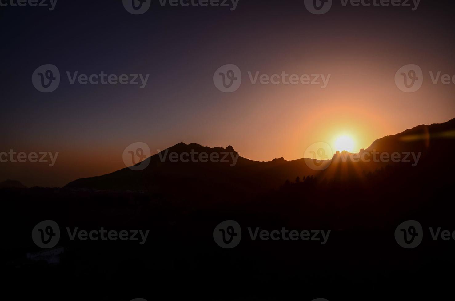 malerischer Blick auf die Berge foto