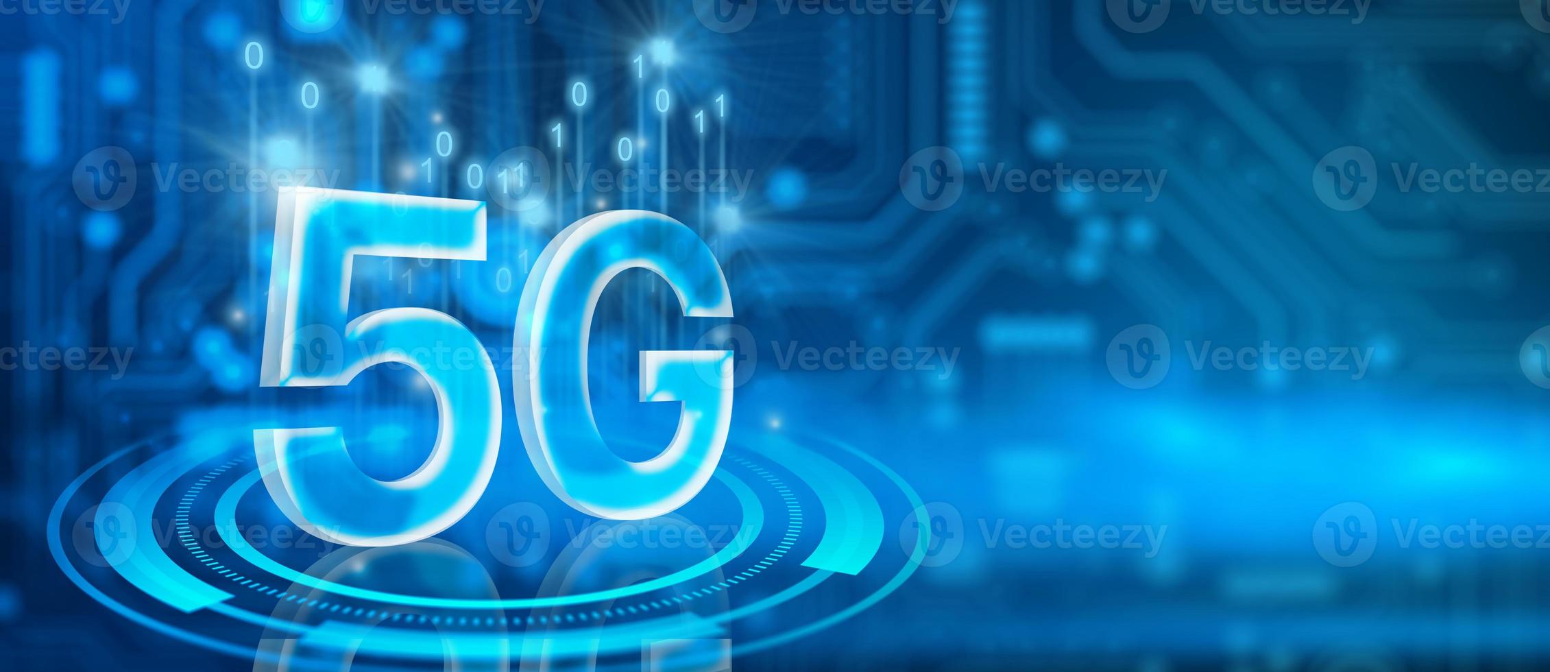 5g-Kommunikationskonzept für drahtlose Netzwerke. 3D-Rendering. foto