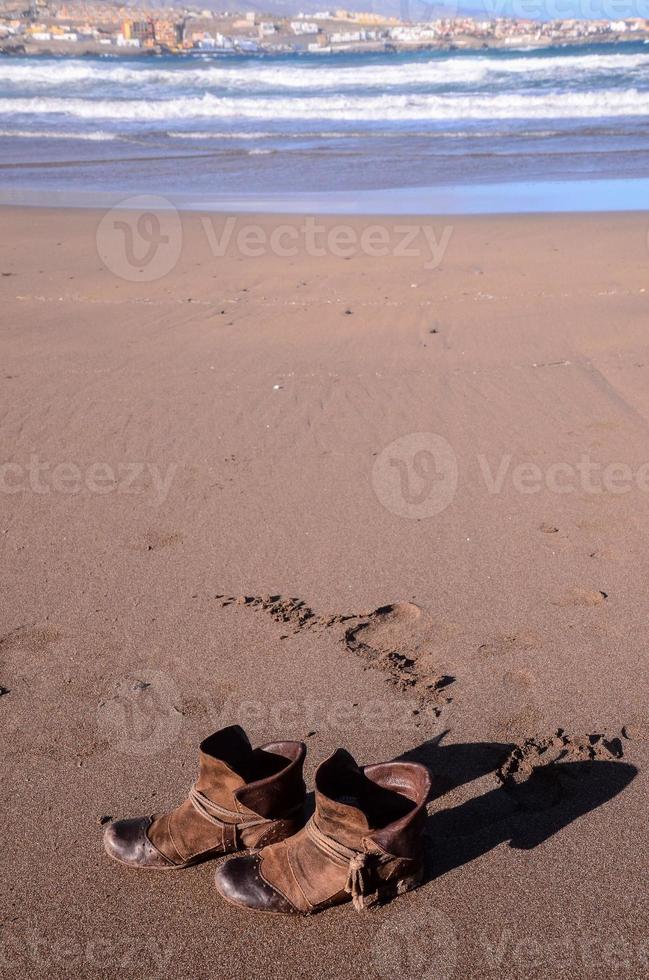 Blick auf einen Strand foto