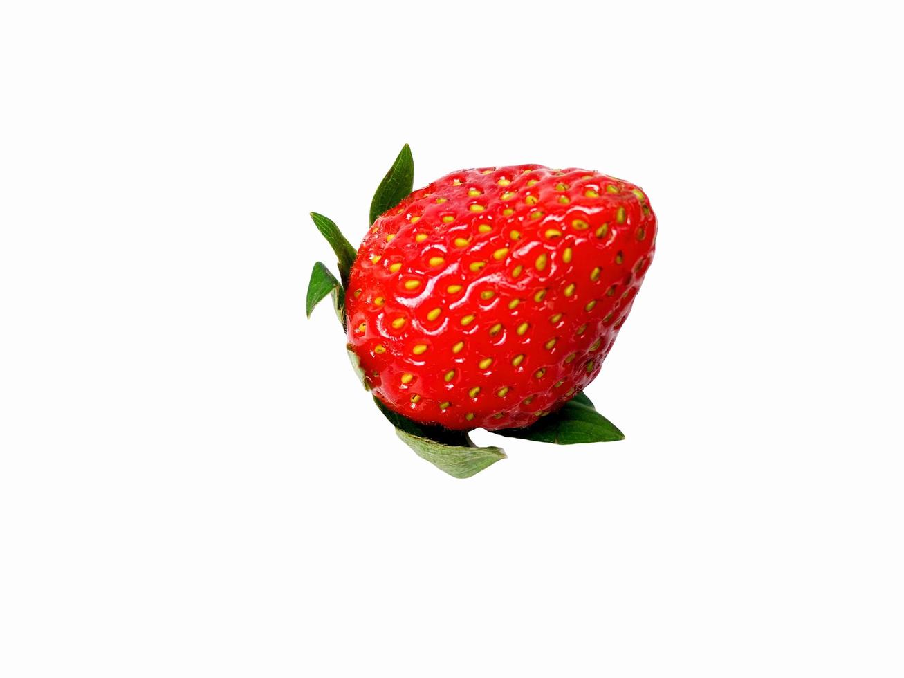 Hintergrund aus frisch geernteten Erdbeeren, direkt darüber gut für gesund foto