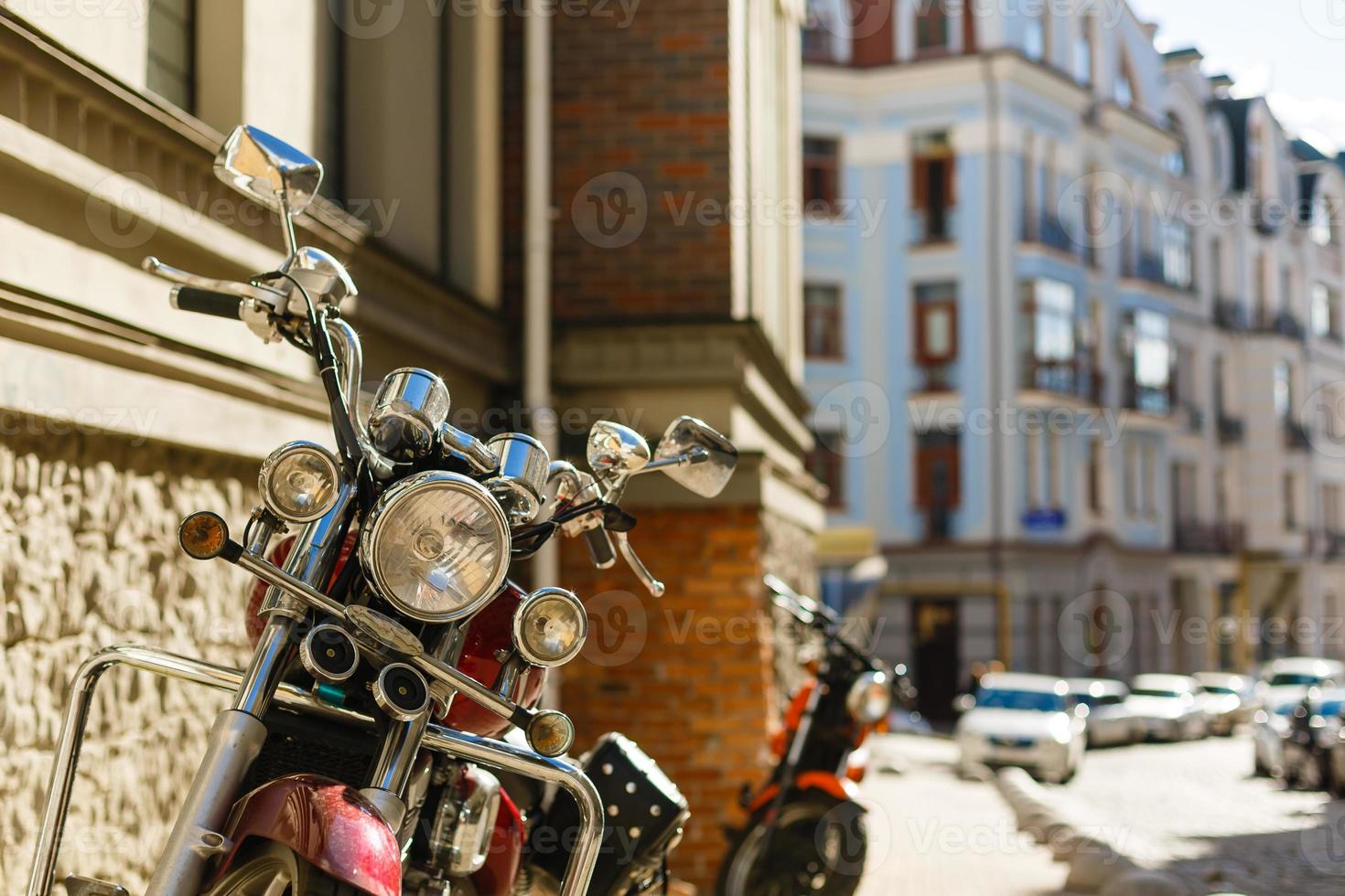Motorräder klassischen Ton des Films. foto