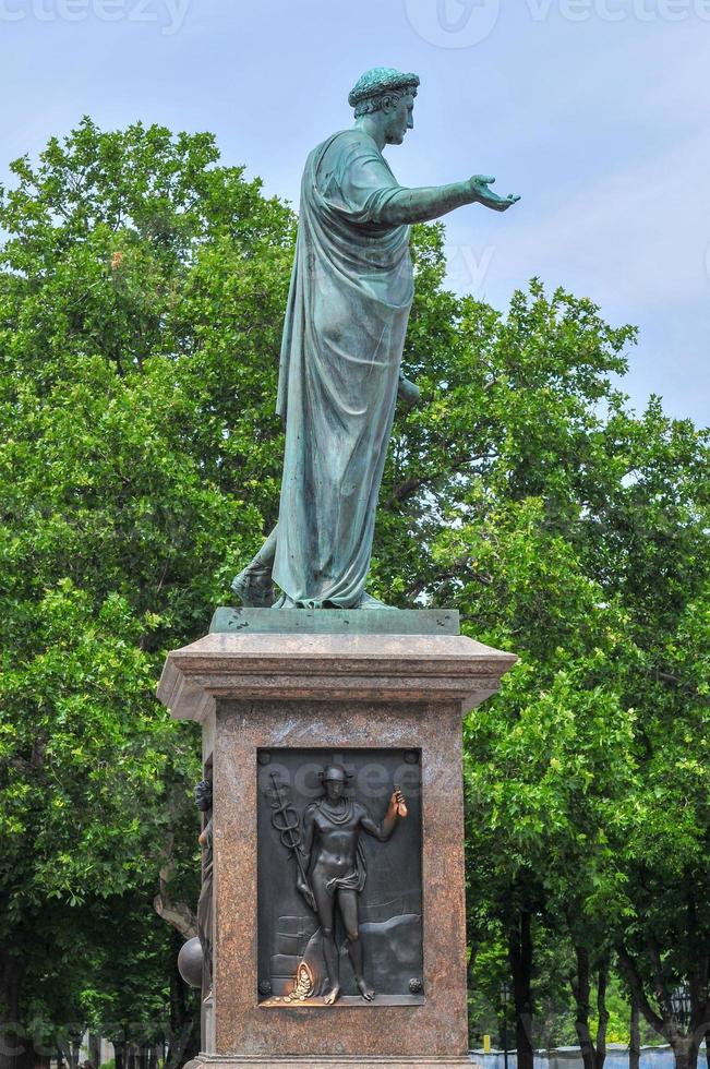 Statue des Herzogs Richelieu - Odessa, Ukraine foto