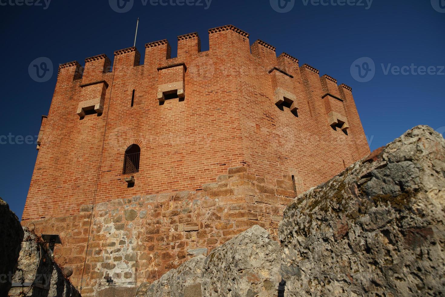 Roter Turm in der Stadt Alanya, Antalya, Türkei foto