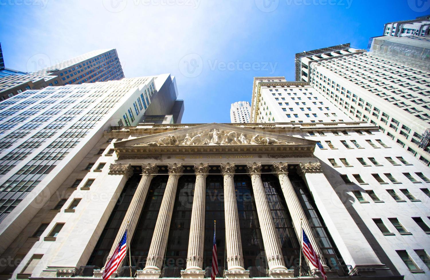 New Yorker Börse im Manhattan Finance District foto