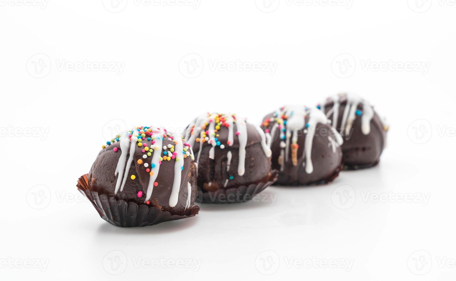 ausgefallene Schokoladenkuchen Kugel foto