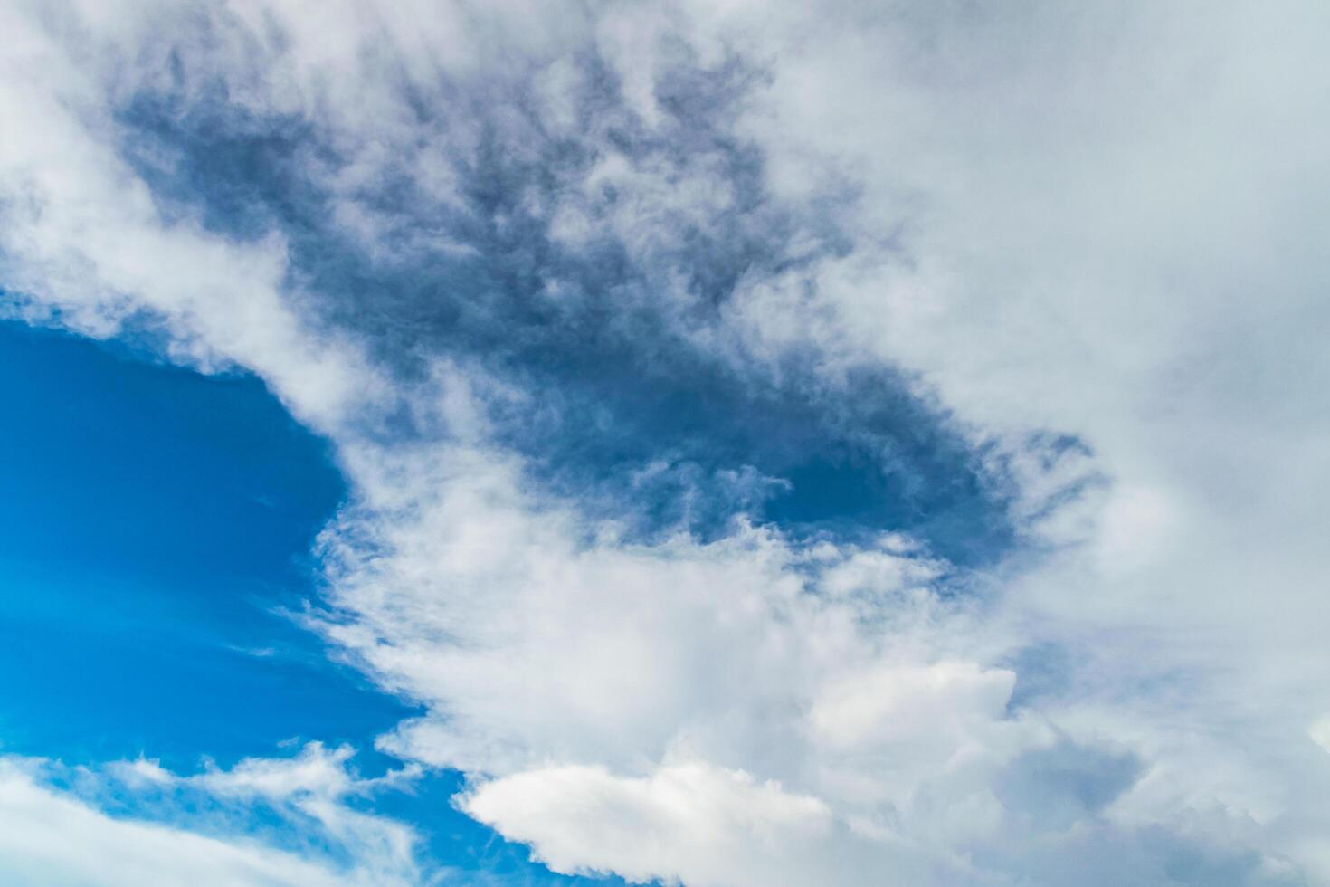 blauer Himmel mit weißen Wolken foto