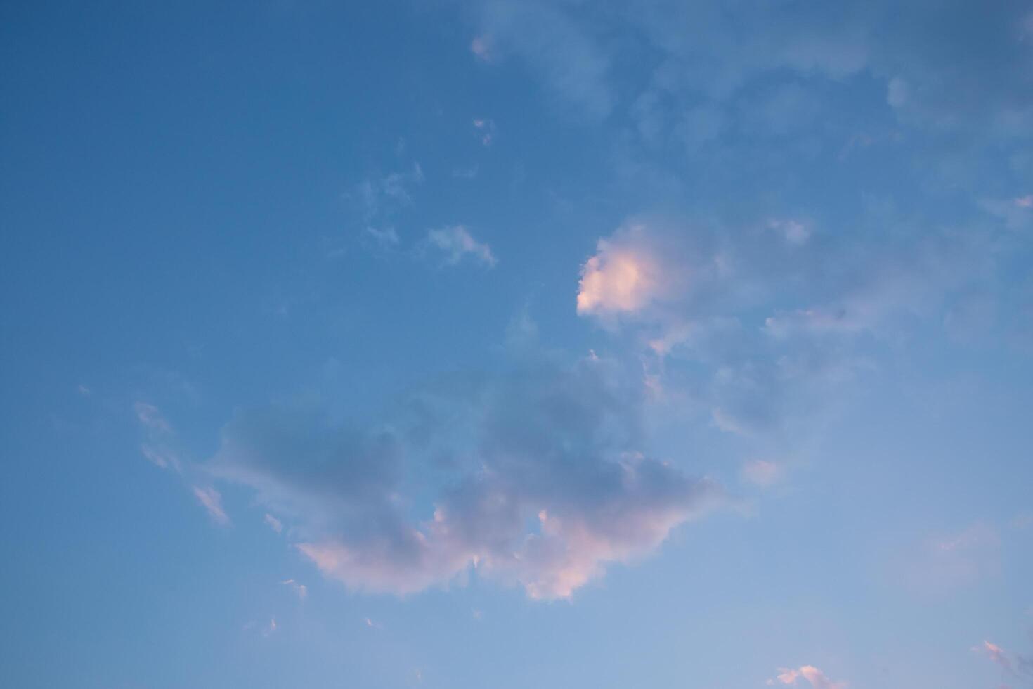 der Himmel bei Sonnenuntergang foto