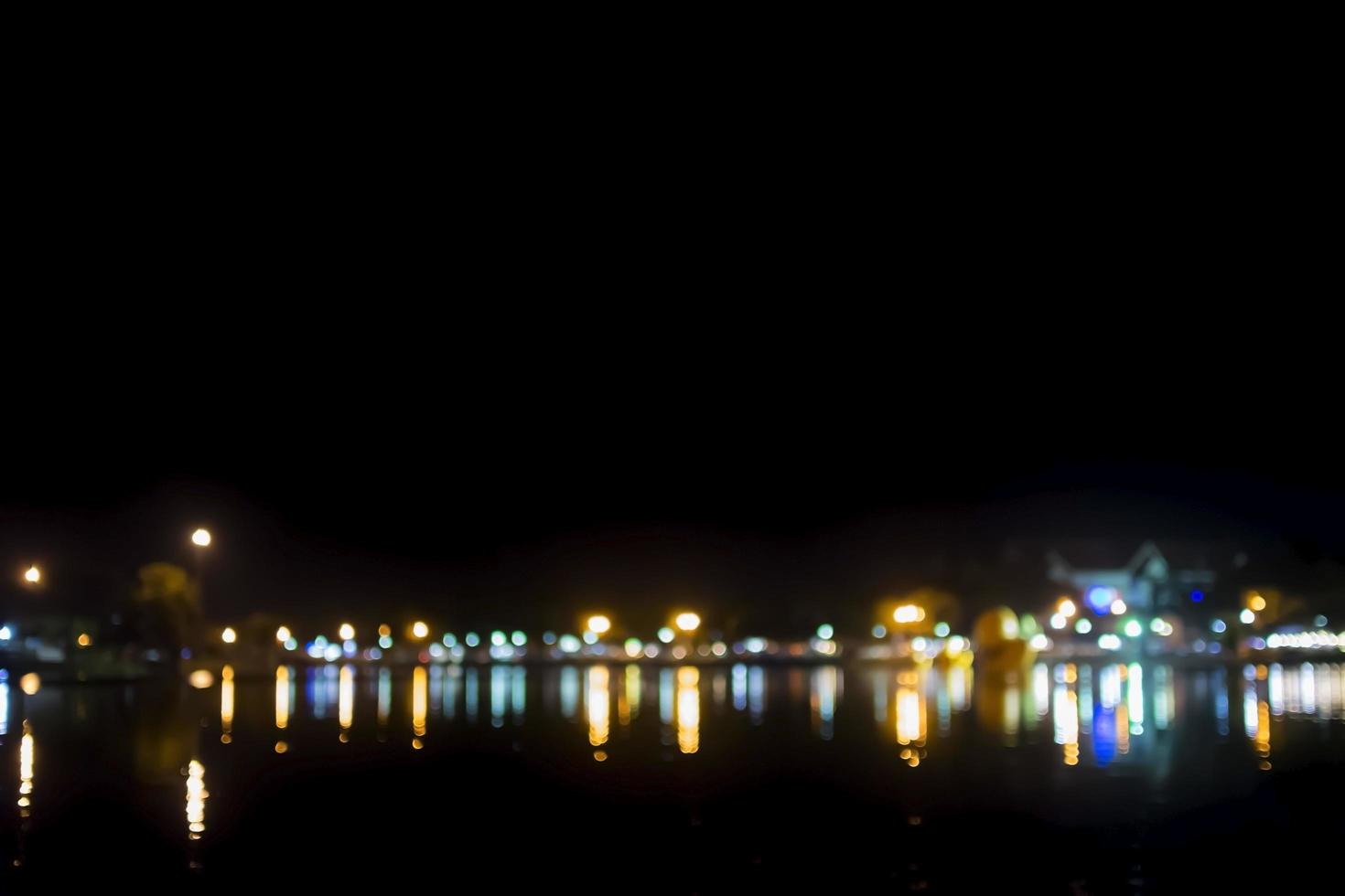 Bokeh Stadt Lichter einer Stadt foto