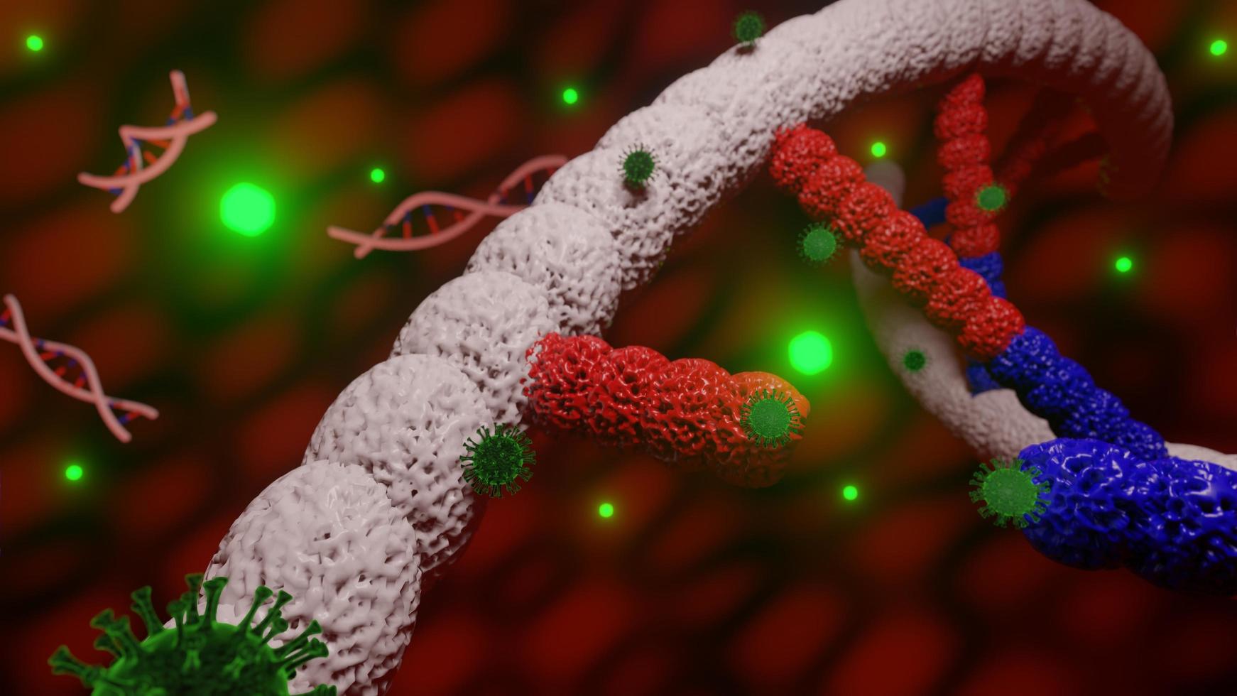 3D-Darstellung der Krankheitszelle foto