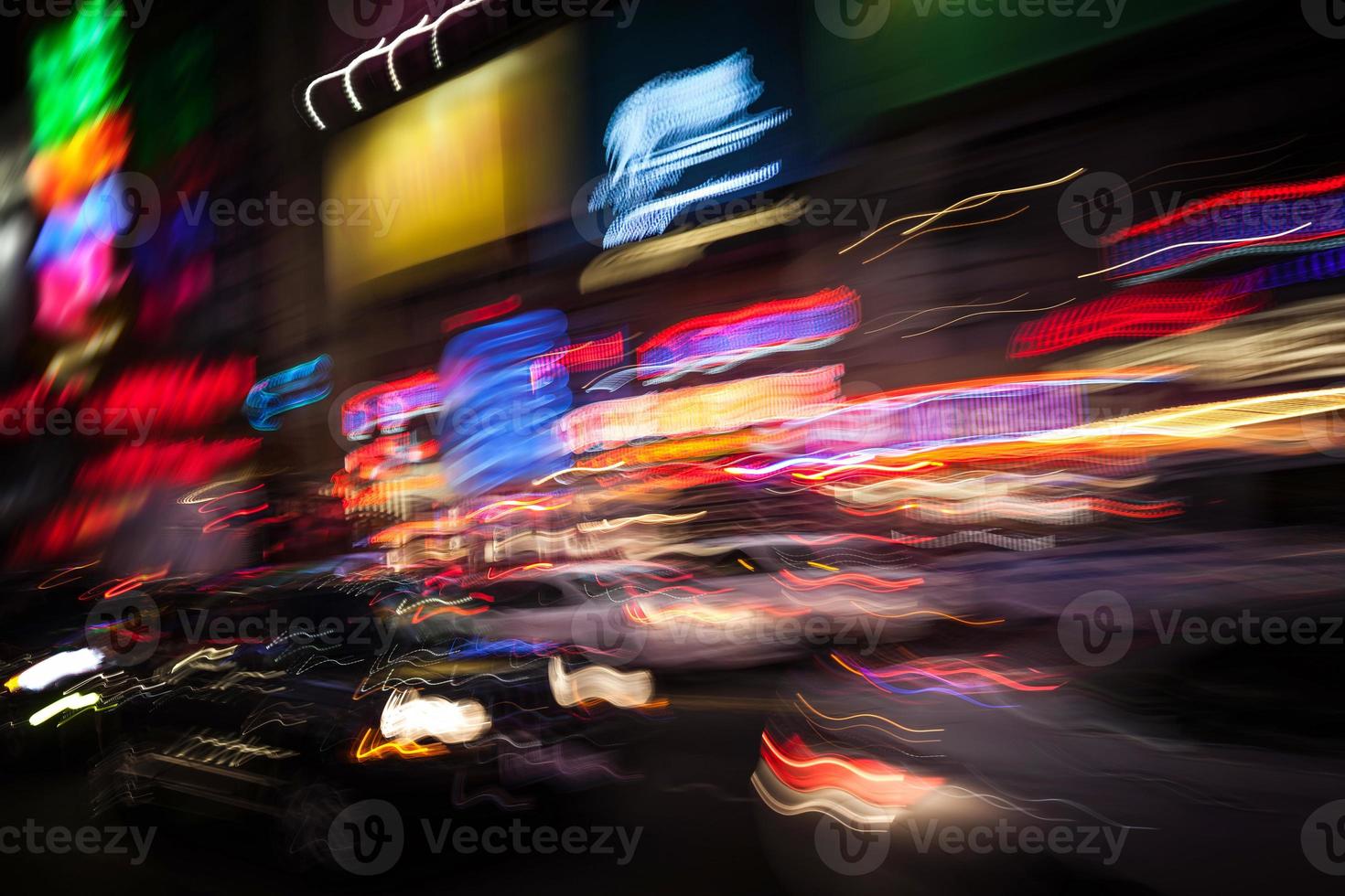 Beleuchtung und Nachtlichter der Großstadt foto