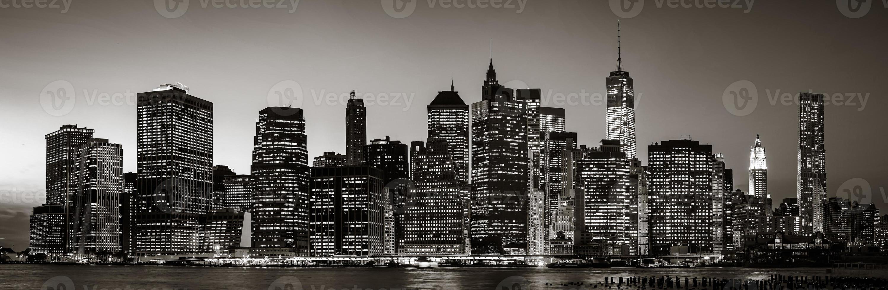 Skyline-Panorama von New York City foto