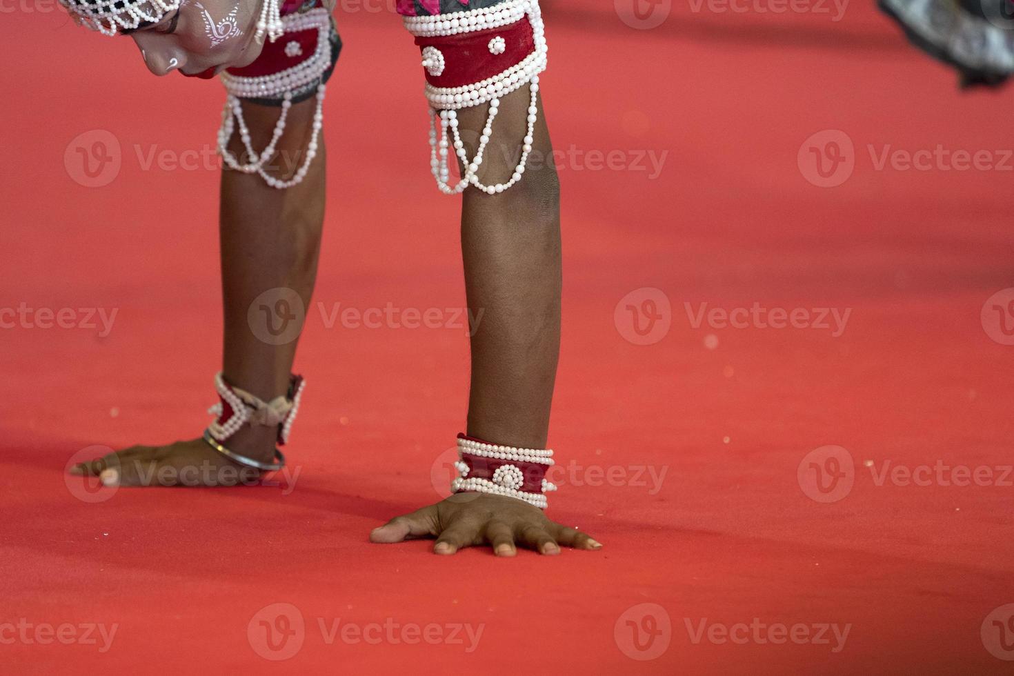 indisches traditionelles tanzfußdetail foto