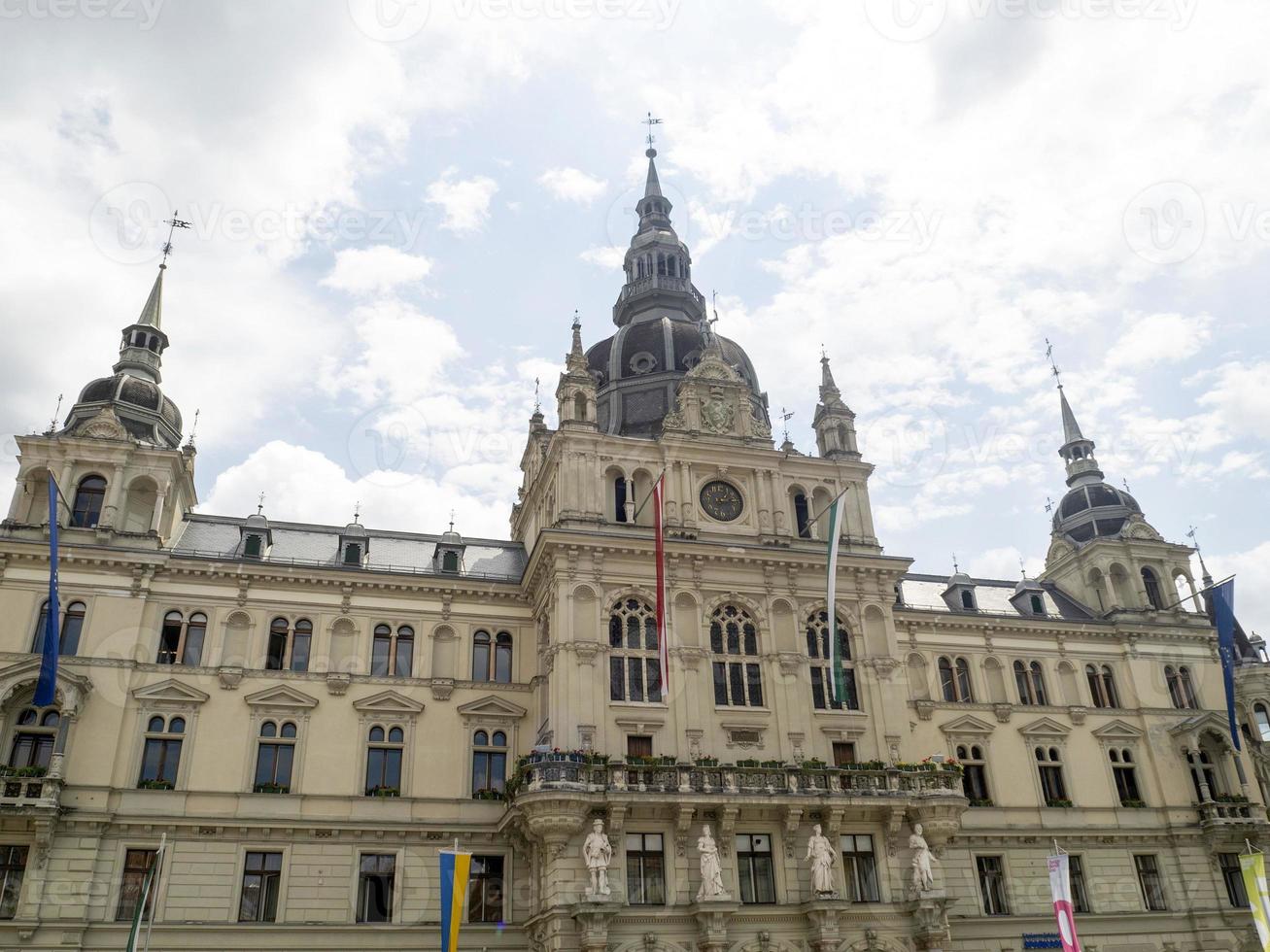 graz österreich historisches rathaus foto