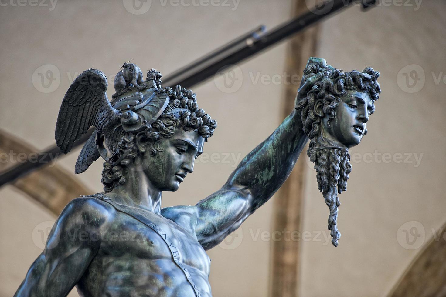 Florenz Piazza della Signoria-Statue foto