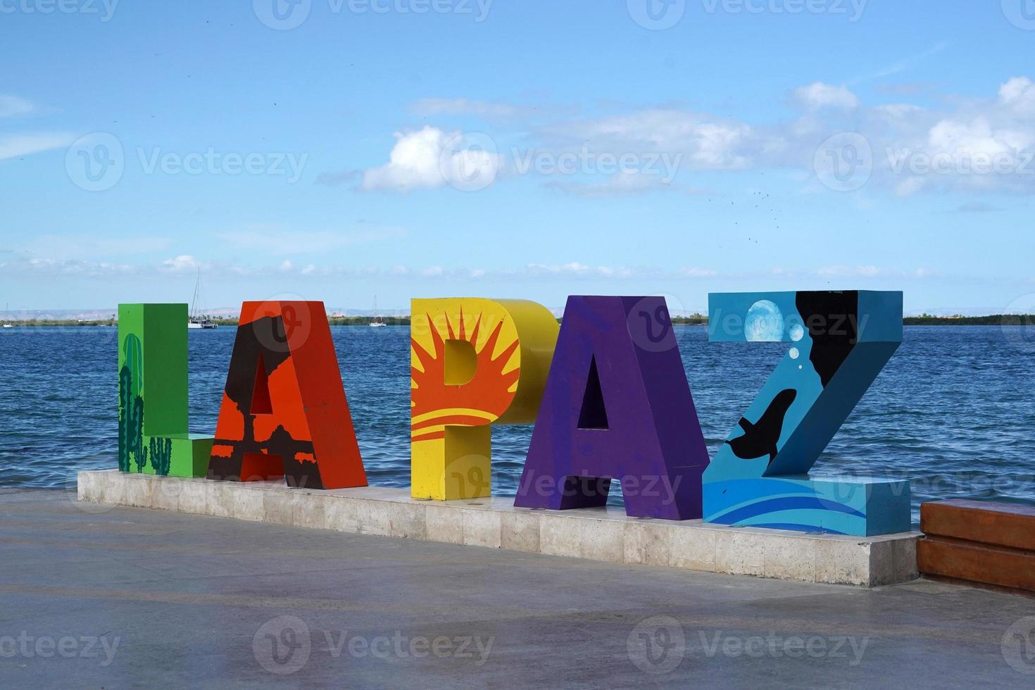 la paz baja california sur, mexiko strandpromenade namens malecon foto