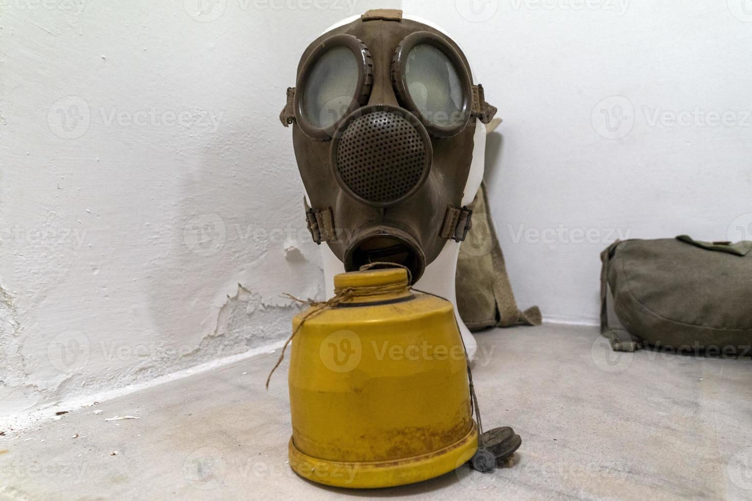 Antigasmaske aus dem zweiten Weltkrieg foto