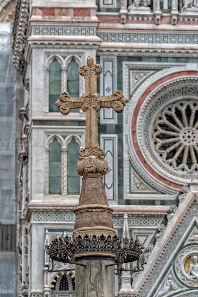 Florence Dome Detail von der Straße foto