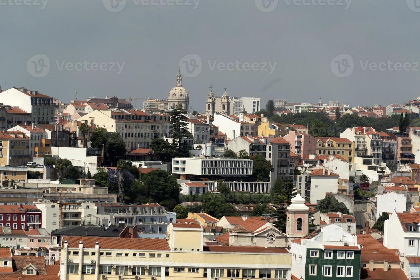 lissabon luftpanorama landschaft stadtbild foto