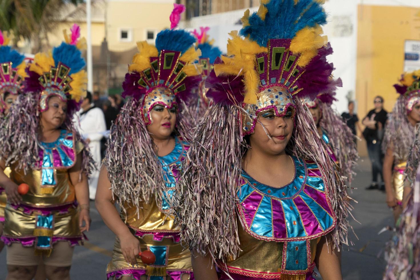 la paz, mexiko - 22. februar 2020 - traditioneller baja california karneval foto