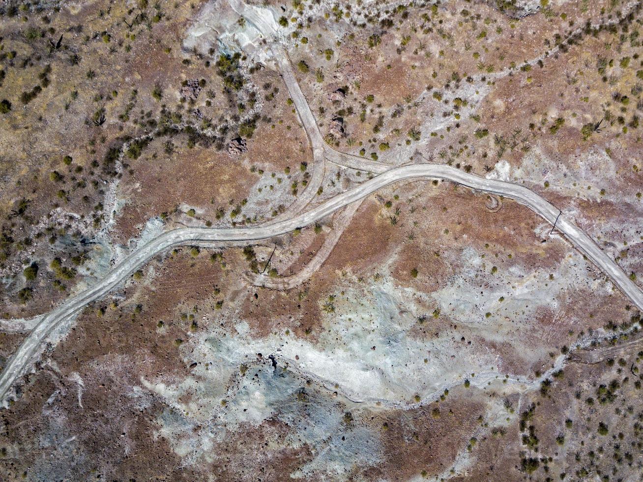 luftpanorama baja california wüste bunte landschaftsansicht foto