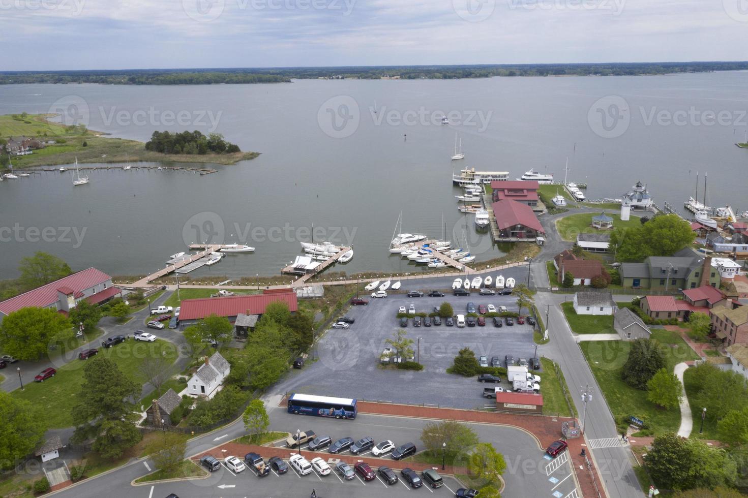 st. michaels maryland chespeake bay luftbild panorama foto