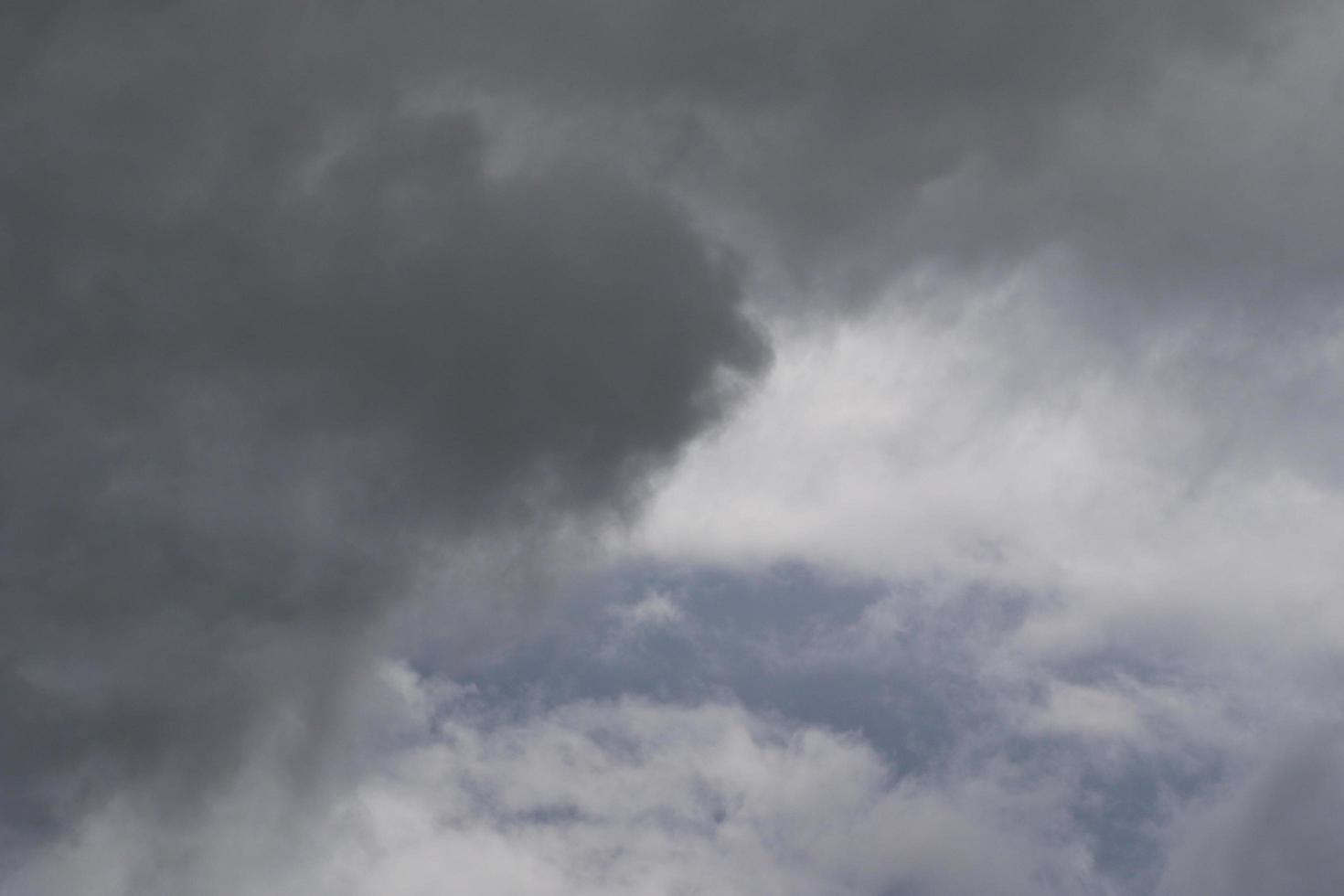 stürmisches Wetter und dunkle Wolken foto