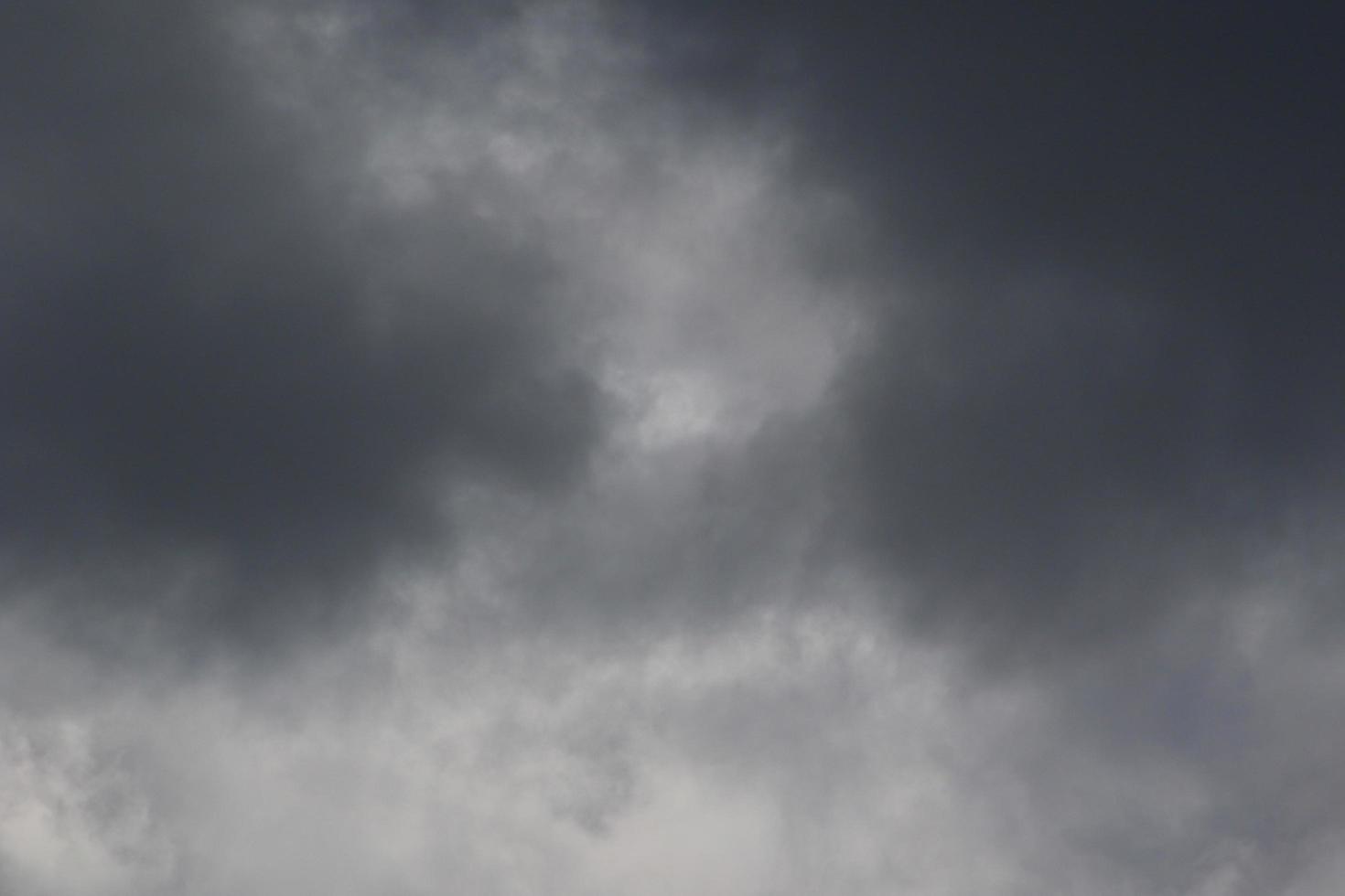 stürmisches Wetter und dunkle Wolken foto