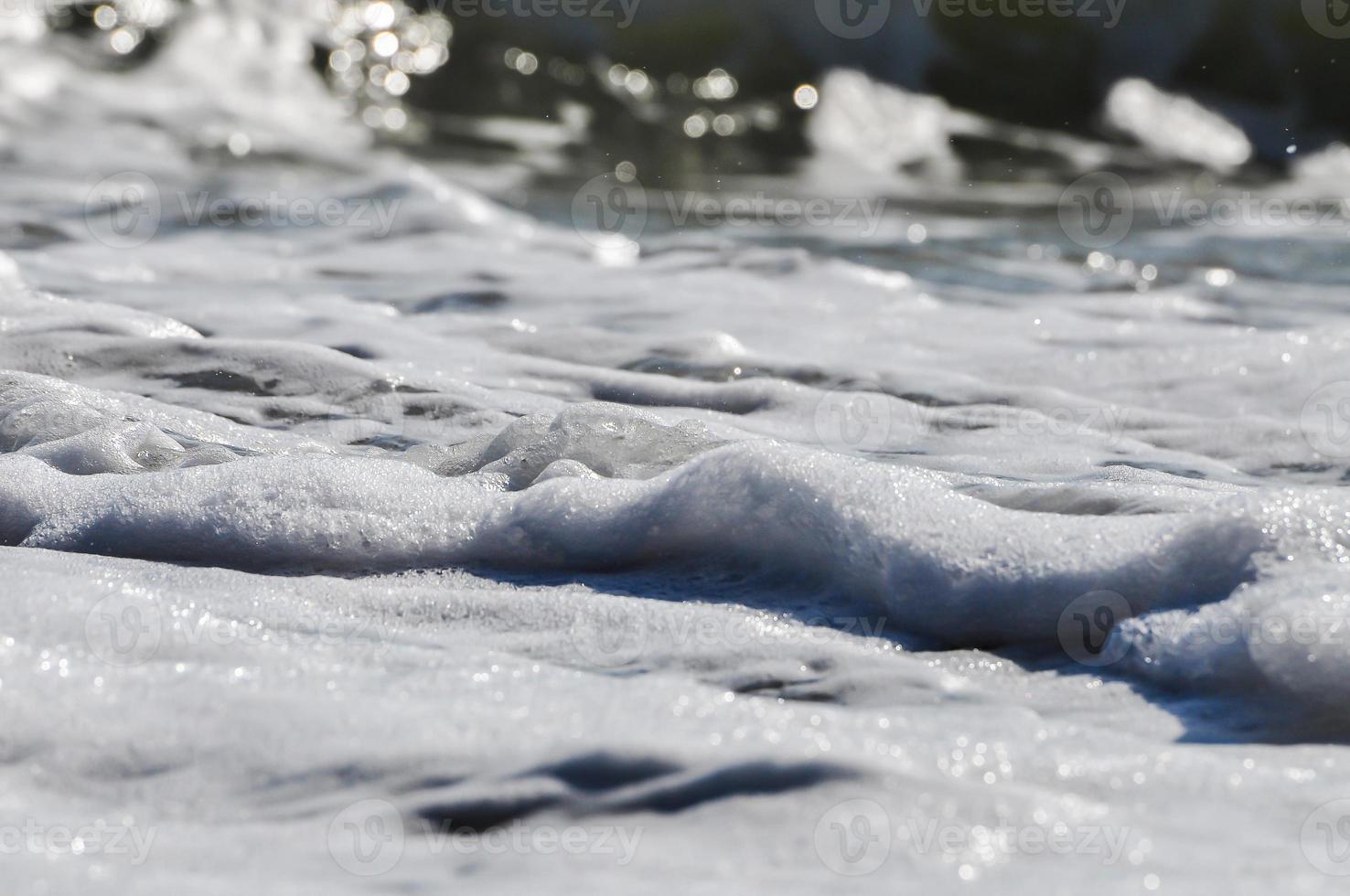 Meeresschaum. Spritzwasser foto