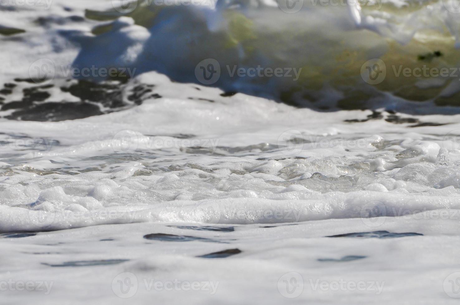 Meeresschaum. Spritzwasser foto