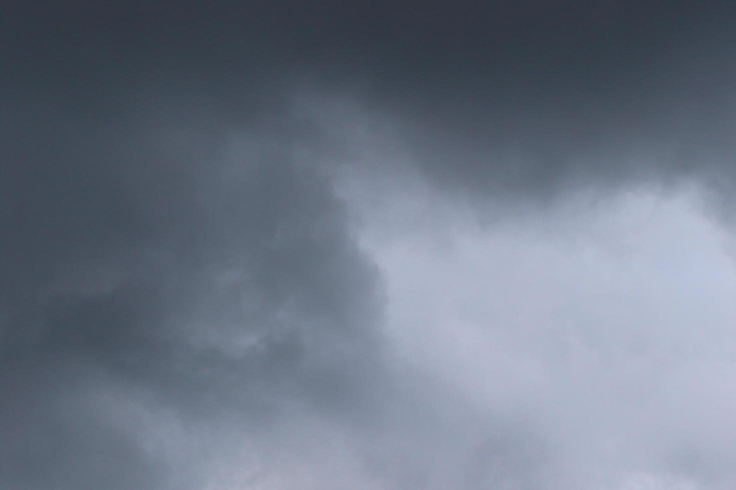 stürmisches Wetter und dunkle Wolken foto