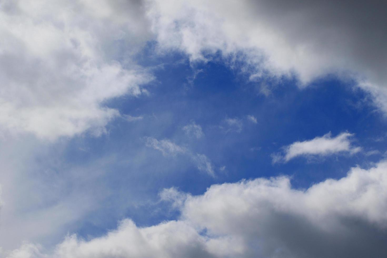 stürmisches Wetter und dunkle Wolken foto