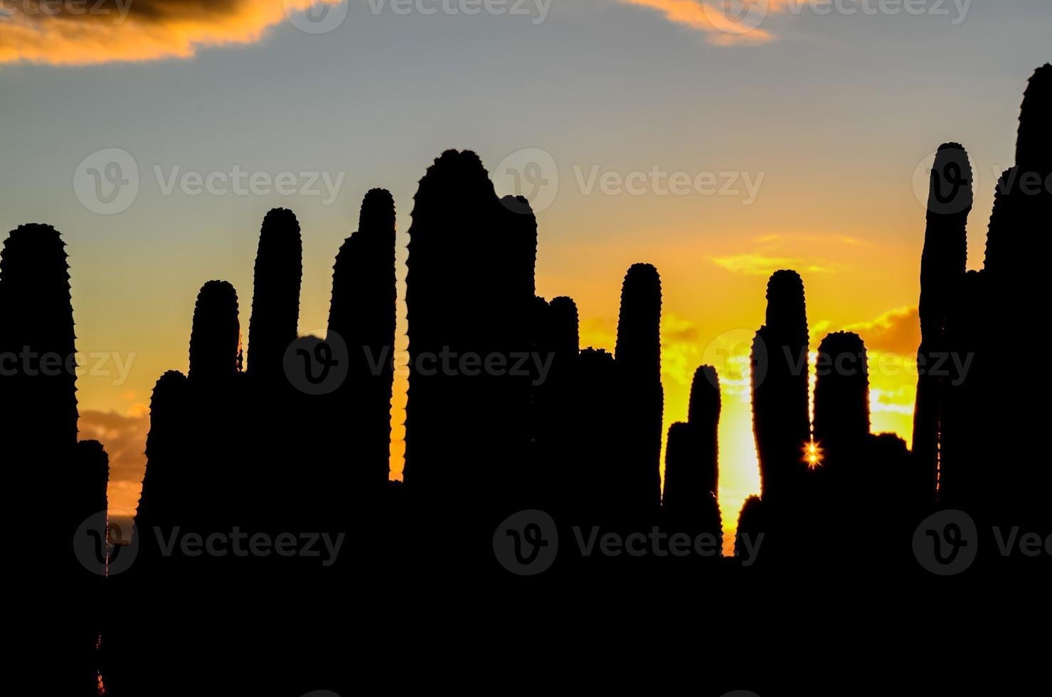 bunter Himmel bei Sonnenuntergang foto