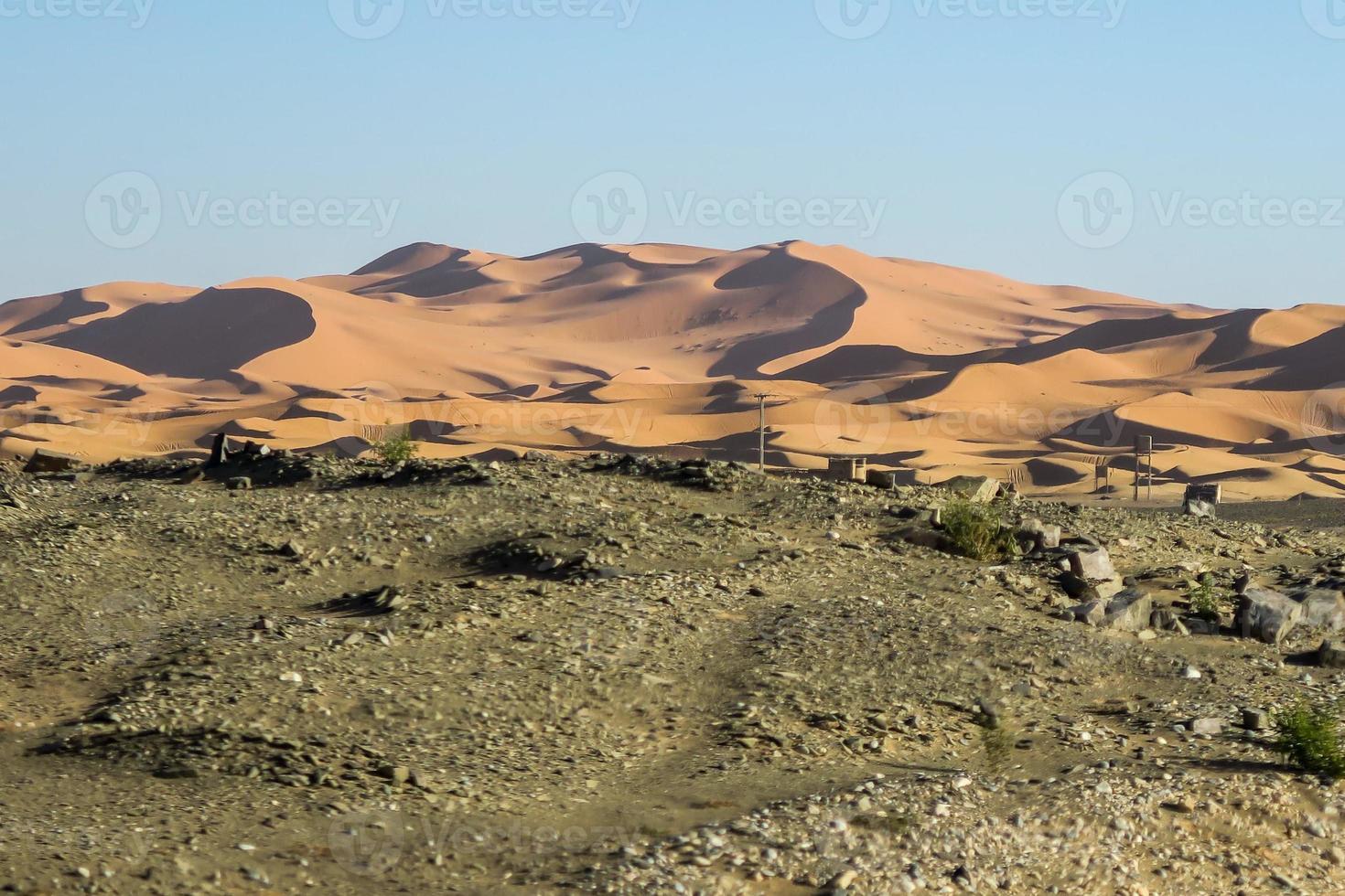 malerische Wüstenansicht in Marokko foto