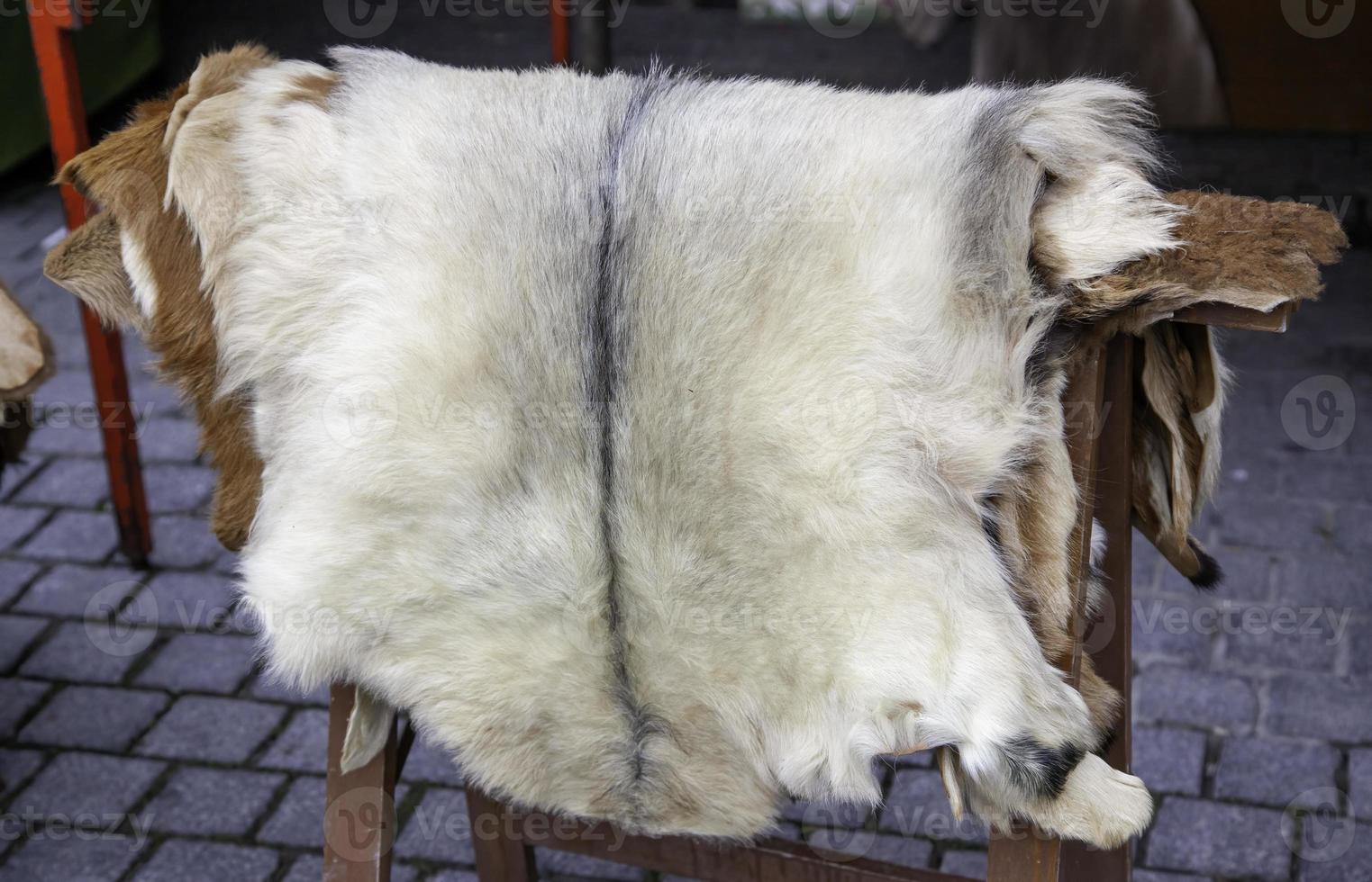 Tierhäute mit Haaren foto