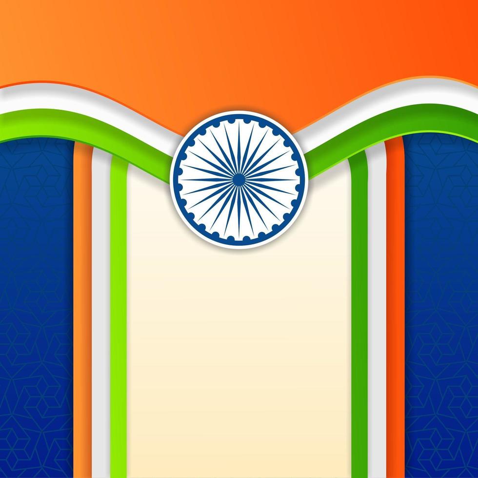 Tag der Republik Indien Hintergrund mit Unabhängigkeit foto