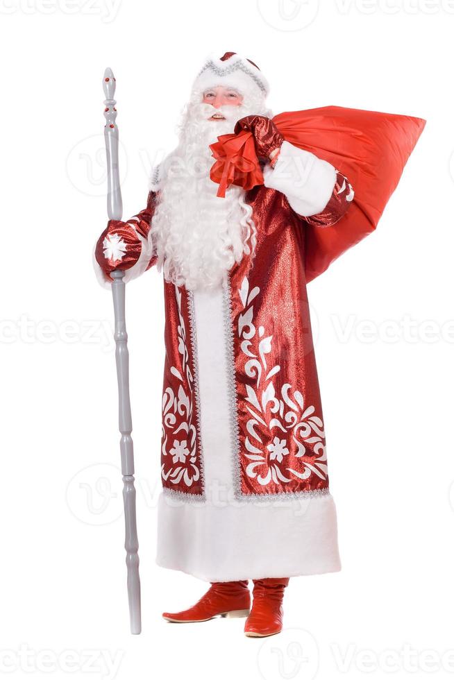 ded moroz mit der Tasche foto